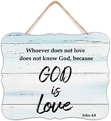 A fa Alá, János 4:8 Aki Nem szeret, Nem ismeri Istent, Mert Isten Szeretet Bejárati Ajtó Emléktábla, Rusztikus Motivációs