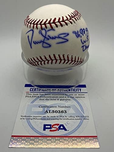 Darryl Eper 96 98 99 WS Champs Mets Aláírt Autogramot Baseball PSA DNS *63 - Dedikált Baseball
