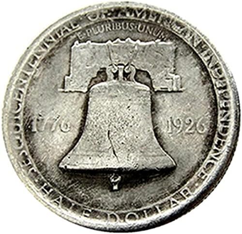 Amerikai Fél Dolláros Emlékérme 1926 Külföldi Másolás Ezüst Bevonatú