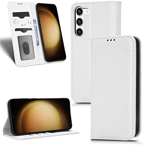 Flip Cover Bőr Telefon tok Kompatibilis a Samsung Galaxy S23 Ultra Plus S23Ultra S23Plus GalaxyS23 Kockás Minta Kártya Slot