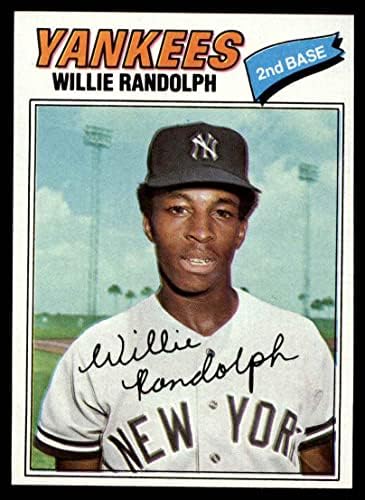1977 Burger King 13 Willie Randolph New York Yankees (Baseball Kártya) EX/MT Yankees