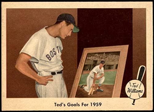 Fleer 80 Célok 1959 Ted Williams, a Boston Red Sox (Baseball Kártya) NM Red Sox