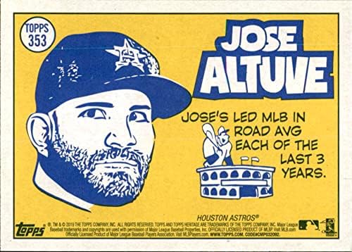 2019 Topps Örökség 353 Jose Altuve Houston Astros Baseball Kártya