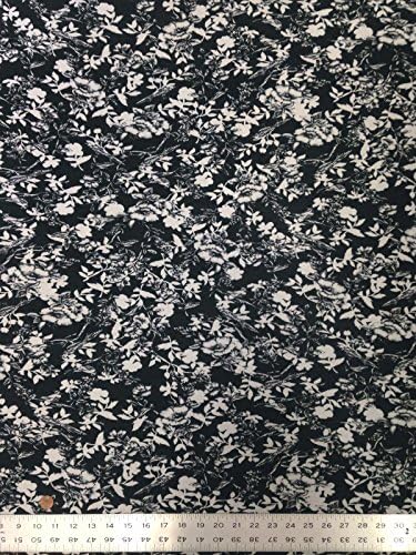 Fekete & Fehér virágmintás a Szakaszon Lásd Keresztül Nylon Spandex Hálós Anyagból, A gyár által