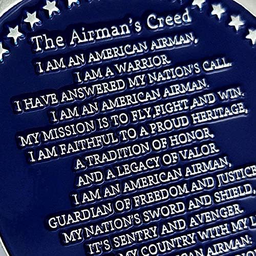 Egyesült Államok légiereje Pilóta Érték Creed Katonai Kihívás Érme Gyűjtemény