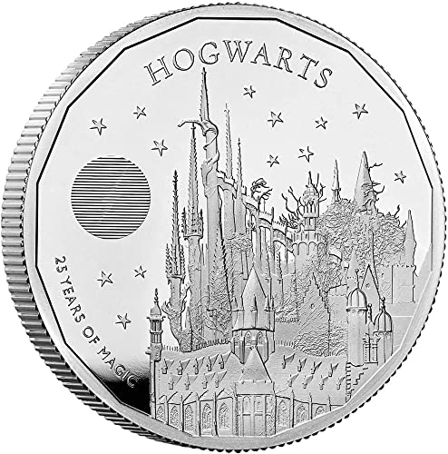 2023 DE Harry Potter 25 Évfordulója PowerCoin Roxfortban Harry Potter 2 Oz Ezüst Érme 5 Kiló Egyesült Királyság 2023 Bizonyíték