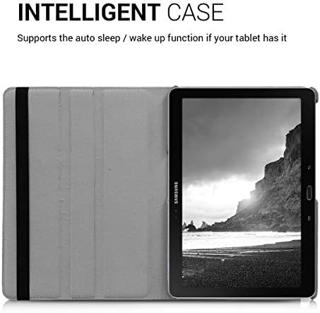 kwmobile Forgó Esetben Kompatibilis a Samsung Galaxy Note 10.1 2014-es Kiadás - Ügy PU Bőr Tabletta Fedezi a Stand - Antracit