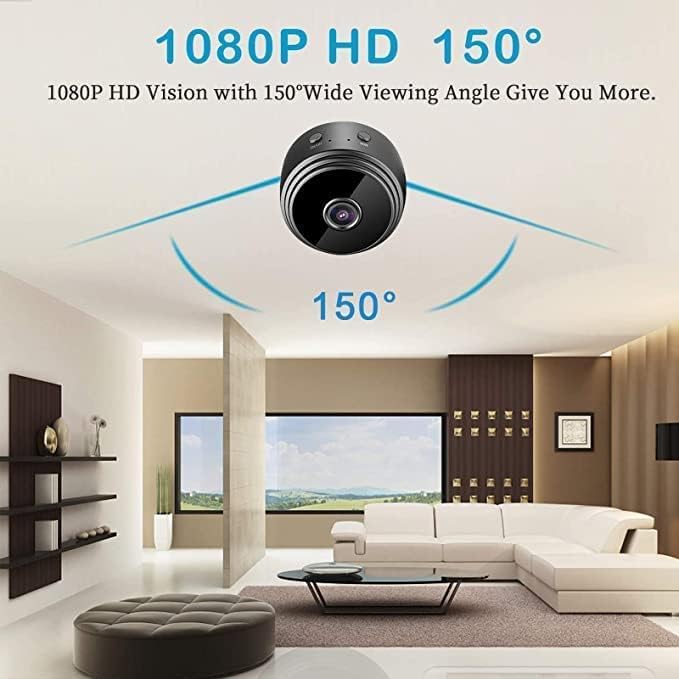 MEGCCR 1080P Vezeték nélküli 2,4 GH WiFi Biztonsági Kamera, 150° Objektív éjjellátó Két Videót, mind a Hang Hív SD Kártya