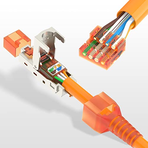 RJ45 Cat7 Csatlakozó Eszköz-Ingyenes LEENUE Toolless RJ45 Felmondás Plug Újrafelhasználható Árnyékolt az Ethernet Kábelt