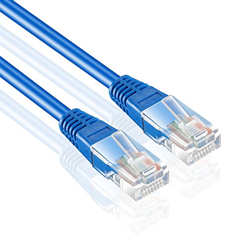 Átmeneti nemzeti Cat6 Ethernet-Kábellel (50 Méter, 10 Pack) - Szakmai Aranyozott Snagless RJ45 Csatlakozó Számítógép Hálózati