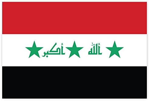 Az iraki zászló matrica, matrica 5 x 3
