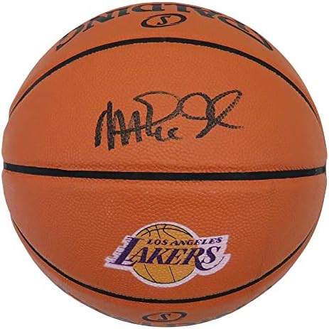 Magic Johnson Aláírt Spalding Lakers Logó Játék Sorozat Másolat NBA Kosárlabda - Dedikált Kosárlabda