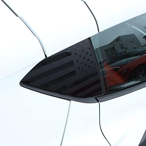 A hátsó Ablak amerikai Zászló Mintás Matrica PVC 2DB Kompatibilis Chevrolet Corvette C8 Rája 2020 2021 2022 2023 (Kézi Kabrió