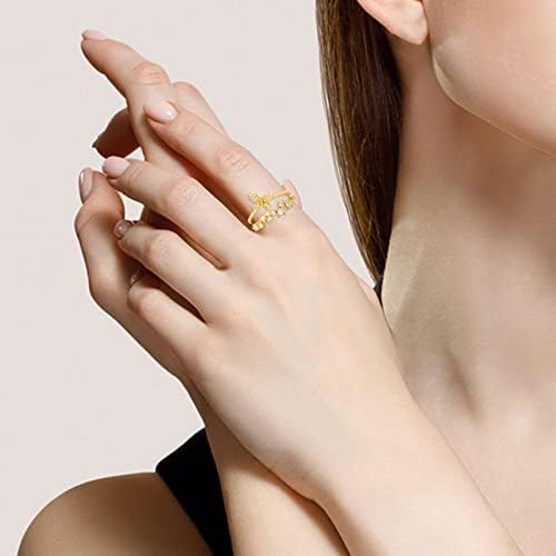 2023 Új Női Divat Gyűrű Nyitva Állítható Gyűrű Cirkónia eljegyzési Gyűrűk Neki Kreatív Ajándékok a Mindennapi Viselet Gyűrű
