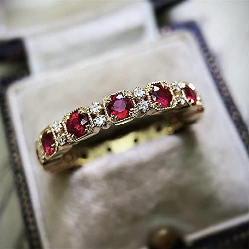 Esküvő & Eljegyzési Gyűrűk Részt Kő Cirkon Fényes Divat Ékszer Gyűrű A Nők Piros Gyűrű, Ékszerek, Gyűrűk