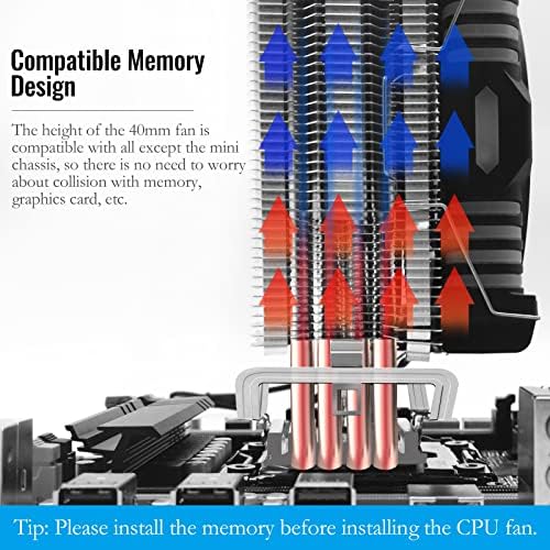 GÉPÉSZ X79 Alaplap+RGB CPU Levegő Hűvösebb, Combo, Intel LGA 2011 Játék Alaplap 4 Réz Heatpipes a CPU Ventilátor Támogatása