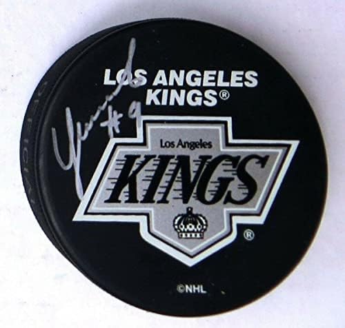 Vlagyimir Tsyplakov Aláírt Aláírt Korongot Los Angeles Kings Silver w/COA - Dedikált NHL Korong