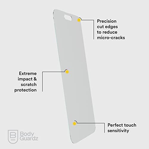 BodyGuardz 3 Tiszta Kék Fény képernyővédő fólia iPhone 14 Pro, Maximális Erőt, Edzett Üveg Retina Védelem, Könnyű Telepítés,