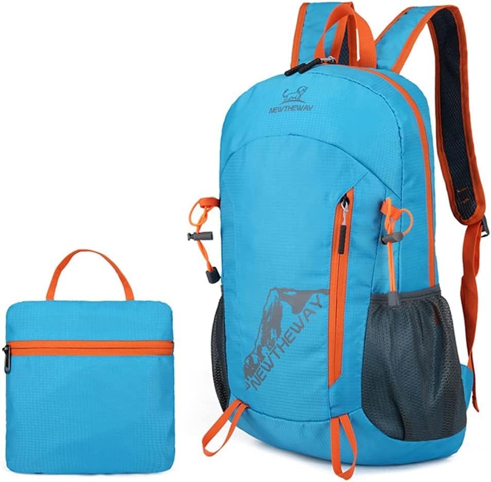 Túrázás Daypack összecsukható hátizsák utazási könnyű Kemping Nap Csomag, Nyaralás, válltáska, Daypacks Alkalmi Táska (kék)