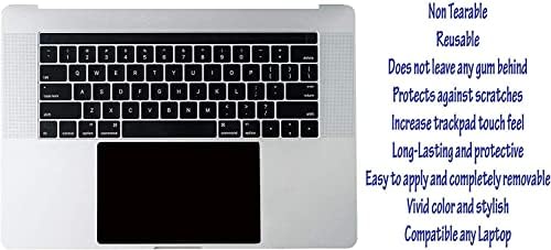 (2 Db) Ecomaholics Prémium Trackpad fólia Apple MacBook Pro 15 (2013 Elején) 15.4 inch Laptop, Fekete Touch pad Fedezze Anti