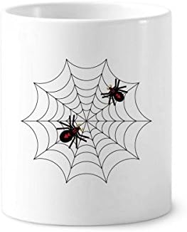 Rovar-Pók Fekete Pókháló Ábra Fogkefe Tolltartó Bögre, Kerámia Állni Ceruzatartó
