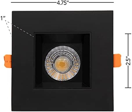 Maxxima 4. Ultra Vékony, Süllyesztett Anti-Vakító fény LED Beépíthető, Canless IC Névleges, 1050 Lumen, 3 Szín Hőmérséklet