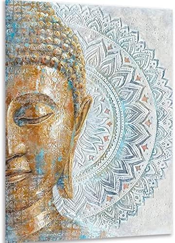 Instarry 5D DIY Gyémánt Festmény Készletek a Felnőttek Nagy Méretű, Arany Buddha Portré Kristály Hímzéssel, Otthon Dekoráció,