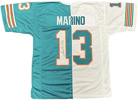 Dan Marino Miami Dolphins Aláírt Autogramot Egyéni Jersey FELE/FELE Osztott SZÖVETSÉG Igazolt