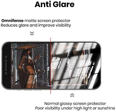 Omnifense Matt Privacy Screen Protector Célja, iPhone 12 Pro Max (6.7) Nem Edzett Üveg, 2 Módon Anti-Spy Adatvédelmi Tükröződésmentes