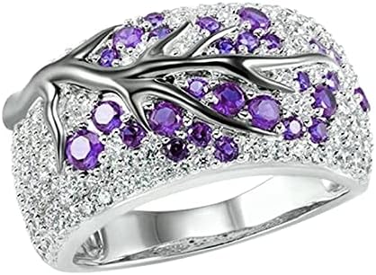 Yistu Kecses Gyűrűk Női Gyűrű Lum Kreatív P Női Gyűrű Cirkon Gyémánt Női Esküvői Ág, Virág Gyűrű Szórakoztató Gyűrűk a Nők