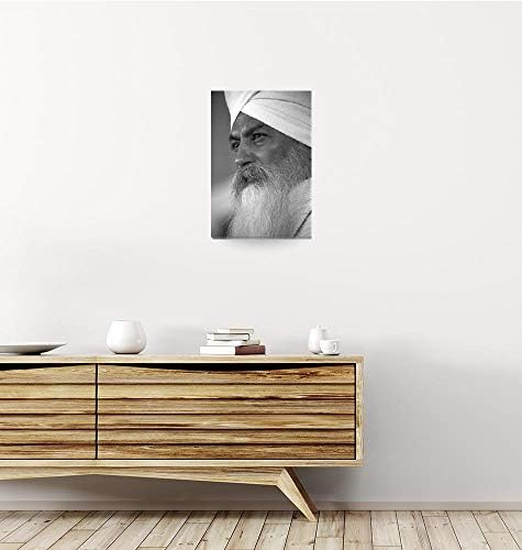 Imagekind Wall Art Print Jogosult Yogi Bhajan Koncentrált - Fekete-Fehér a Sikhphotos Galéria | 11 x 16