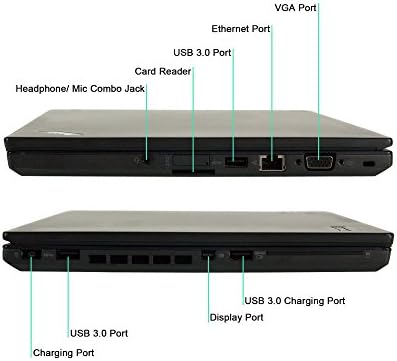 Lenovo ThinkPad T450 14in Laptop Core i5-5300U 2.3 GHz, 8GB Ram, 256 gb-os SSD, Windows 10 Pro 64bit, Webkamera (Felújított)