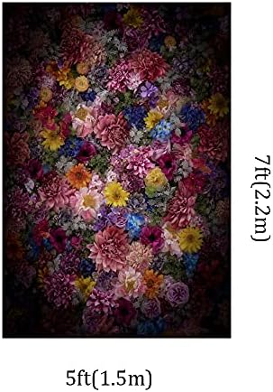 Kate 6.5x10ft Színes Virágok Fényképészeti Hátterekkel Absztrakt Virágos Fal Baba Zuhany Gyerekek Felnőttek, Esküvő, Portré