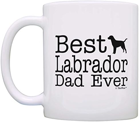 ThisWear Kutya Szerető Ajándékok Legjobb Labrador Apa Valaha Labor Retriever Kisállat-Tulajdonos Mentő Ajándék Bögre Tea