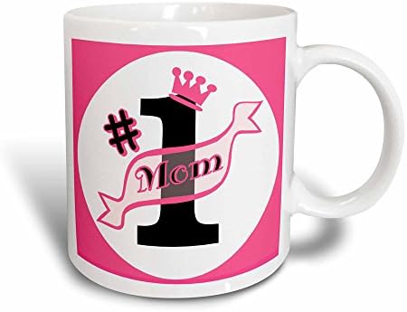 3dRose Janna Salak Anyák Napi Ajándékok - az első Anya Rózsaszín - Bögrék (mug_10774_1)