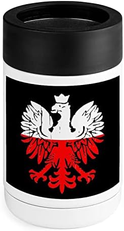 Lengyelország Zászló lengyel Sas Hűvösebb Kupa Rozsdamentes Acél Szigetelt Lehet Hűtők Jogosultja Dobon szemhéjakkal a Nők