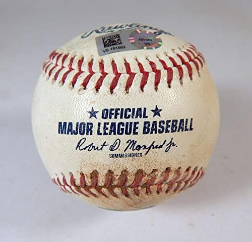 2021 New York Mets Marlins Játék Használt Baseball Jézus Luzardo K Smith Strike Out - Játék Használt Labdák