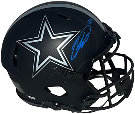 Ceedee Bárány Aláírt Dallas Cowboys Napfogyatkozás Hiteles Sebesség Sisak Fanatikusok - Dedikált NFL Sisak