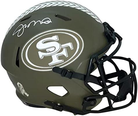 Joe Montana Aláírt San Francisco 49ers Tisztelgés Szolgáltatás Teljes Méretű Sisak - Dedikált NFL Sisak