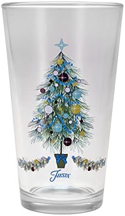 Hivatalosan Engedélyezett Fiesta Holiday 16 Unciás Kúpos Hűvösebb Üveg, Készlet 4 (Kék karácsonyfa)