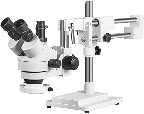 Happybuy Trinocular Sztereó Mikroszkóp 3,5 X-90X Nagyítás Zoom Mikroszkóp WF10X Szemlencse Labor Sztereó Mikroszkóp 0.7 X