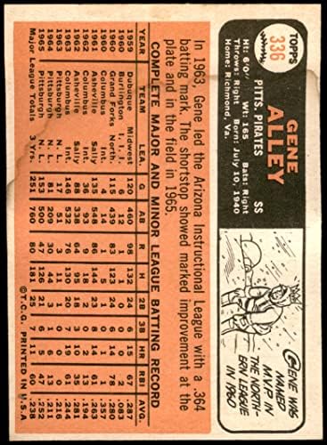 1966 Topps 336 Gén Sikátorban Pittsburgh Pirates (Baseball Kártya) Dean Kártyák 2 - JÓ Kalózok
