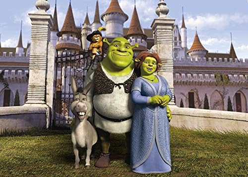 8x6ft Shrek Téma Fotózás Háttérben Kastély Zöld Szörny Fotó Háttér Gyerekeknek Shrek Téma Happy Birthday Party Dekoráció,