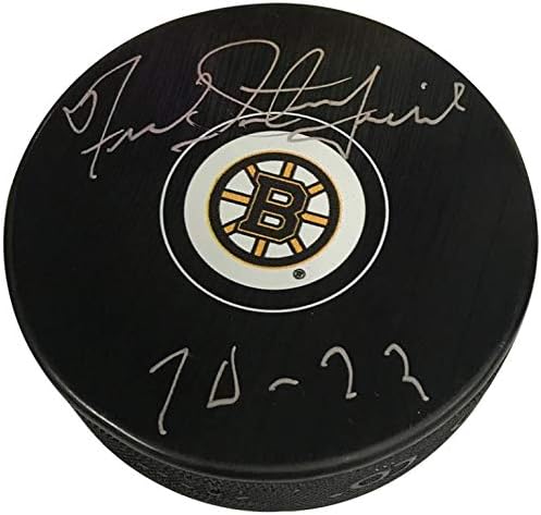Fred Stanfield Autogramot Korong Bruins Beszélt B - Dedikált NHL Korong