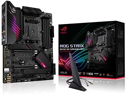 ASUS ROG Strix B550-XE Játék WiFi AMD AM4 (Zen 3/3rd Gen Ryzen) ATX játék alaplap (PCIe 4.0, WiFi 6, 2.5 Gb LAN, 16(90A)