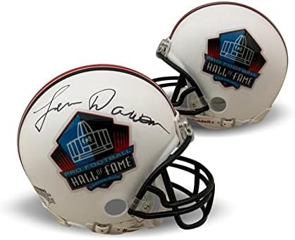 Len Dawson Dedikált Hall of Fame HOF Aláírt labdát Mini Sisak SZÖVETSÉG COA 1 - Dedikált NFL Sisak