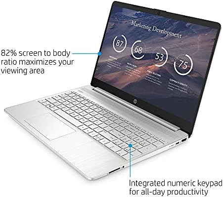 2022 HP Nagy Teljesítményű Laptop - 15.6 FHD - 45% NTSC - AMD Ryzen 5 5500U 6-Core - 8GB DDR4 - 256 gb-os NVMe SSD - HD Webkamera