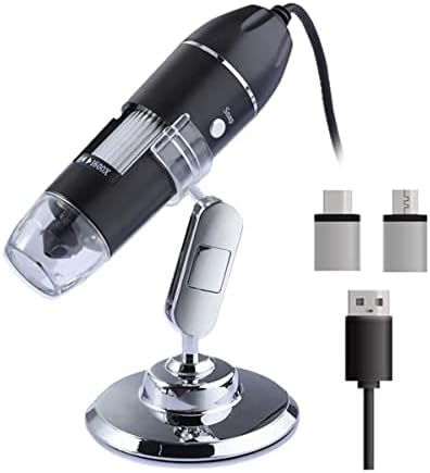 Labor Berendezés Mikroszkóp 3 in 1 USB Digitális Mikroszkóp 500 X 1000 1600X Kézi c-Típusú, 8 Led Konzol Mikroszkóp Kiegészítők
