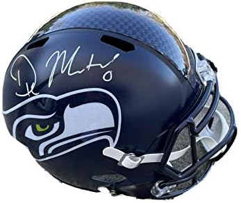 Dk Metcalf Aláírt Seattle Seahawks Teljes Méret Sebesség Sisak SZÖVETSÉG - Dedikált NFL Sisak