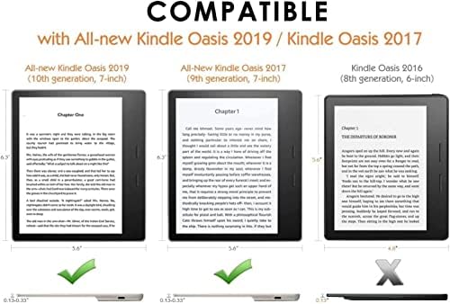 Origami Esetben a Kindle Oázis, Csak Illik 7 hüvelykes Kindle Oázis(10 Generáció, 2019-Ig Kiadás 9 Generációs, 2017 Kiadás),érintőképernyő,